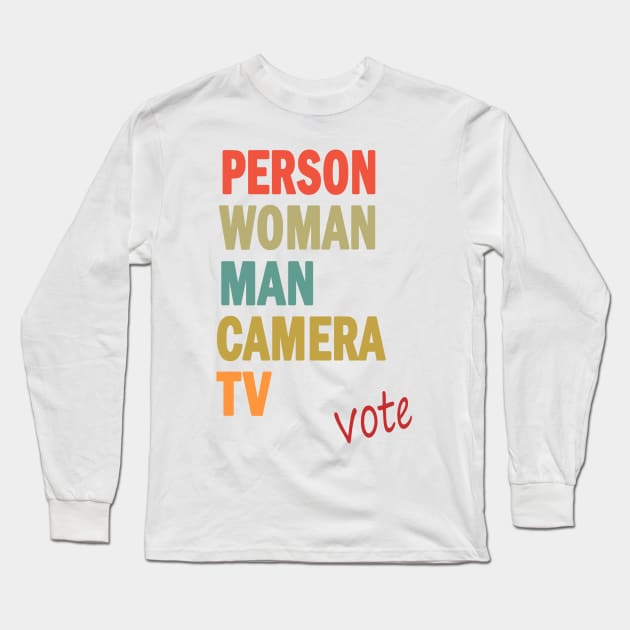 Person Woman Man Camera TV Long Sleeve T-Shirt by valentinahramov